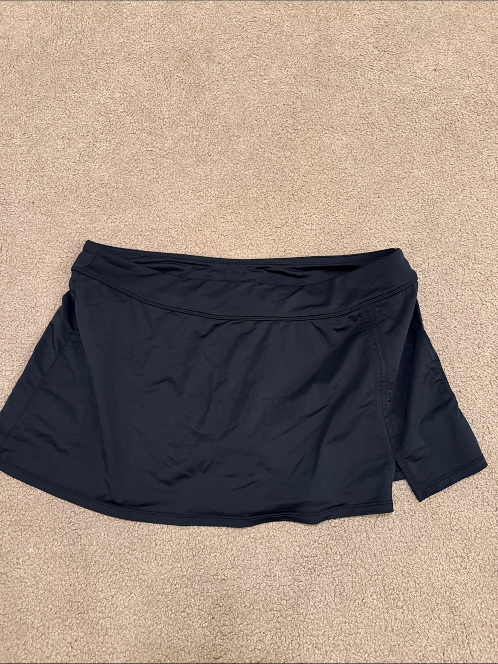 croft & barrow Black Active Skirt with Logo Tag